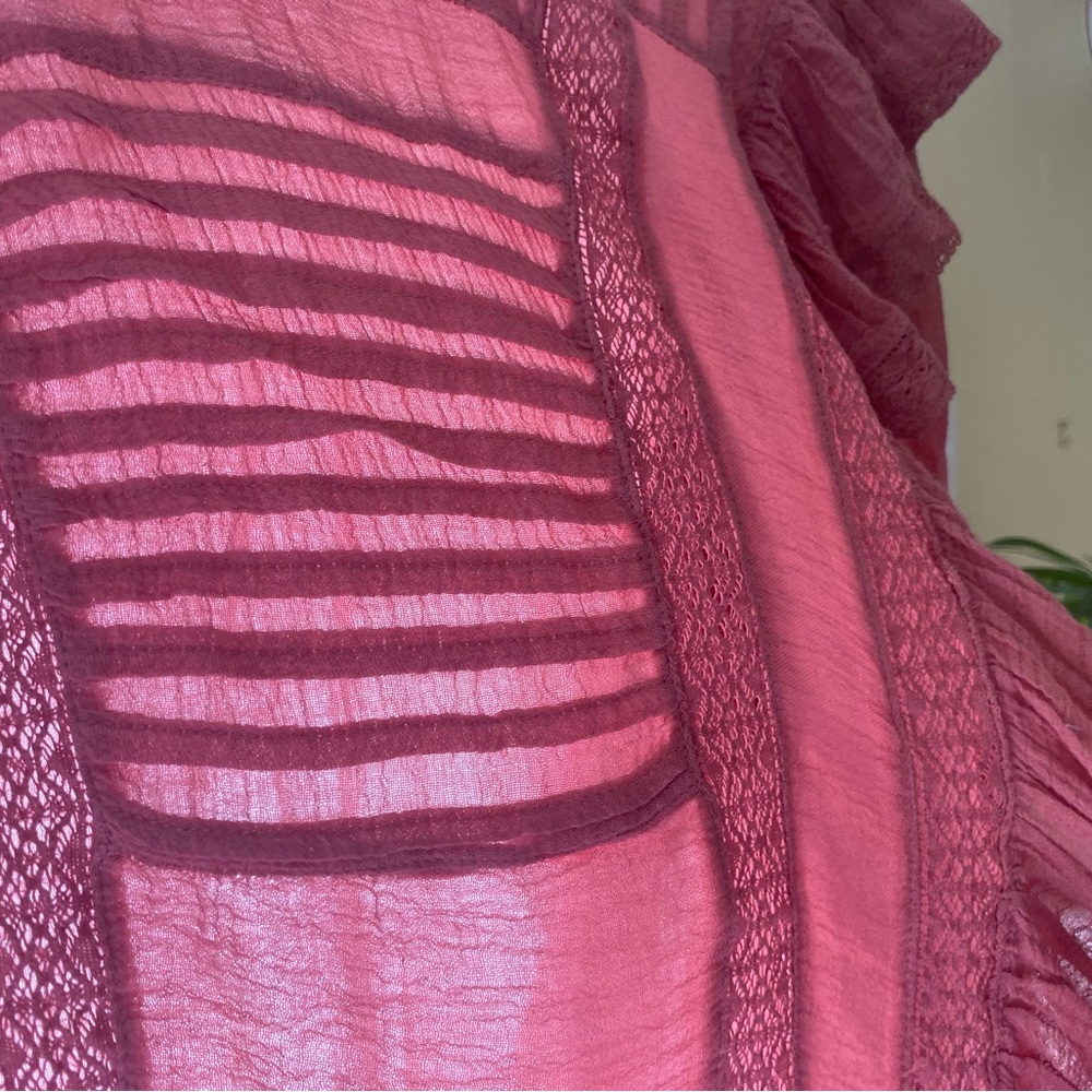 NWT | Free People Coral Blouse - Picture 4 of 8